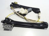 Rear door window regulator with motor
