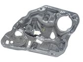 Rear door window regulator with motor