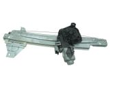 Rear door window regulator with motor