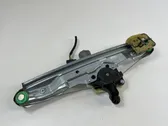 Rear door window regulator with motor