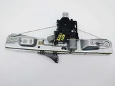 Rear door window regulator with motor