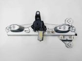 Rear door window regulator with motor