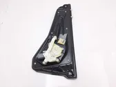 Rear door window regulator with motor