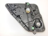 Rear door window regulator with motor