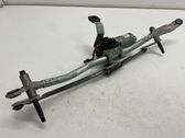 Front wiper linkage and motor