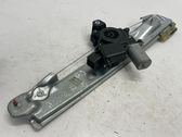 Rear door window regulator with motor