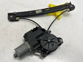 Rear door window regulator with motor