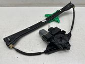 Rear door window regulator with motor