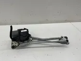 Front wiper linkage and motor