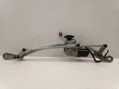 Front wiper linkage and motor