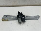 Rear door window regulator with motor