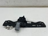 Rear door window regulator with motor