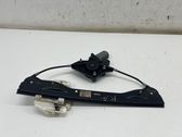 Rear door window regulator with motor