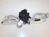 Rear door window regulator with motor