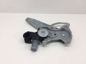 Rear door window regulator with motor
