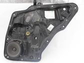 Rear door window regulator with motor