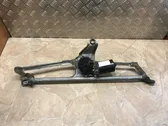 Front wiper linkage and motor