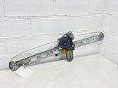Rear door window regulator with motor
