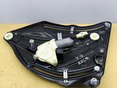 Rear door window regulator with motor