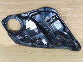Rear door window regulator with motor