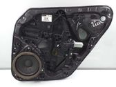 Rear door window regulator with motor