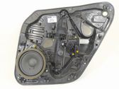 Rear door window regulator with motor