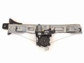 Rear door window regulator with motor