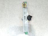 Rear door window regulator with motor