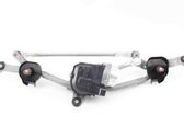 Front wiper linkage and motor