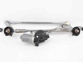 Front wiper linkage and motor