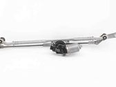 Front wiper linkage and motor
