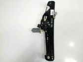 Rear door window regulator with motor