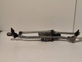 Front wiper linkage and motor