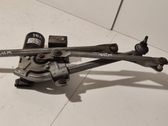 Front wiper linkage and motor