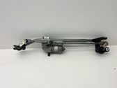Front wiper linkage and motor
