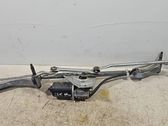 Front wiper linkage and motor