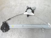Rear door window regulator with motor