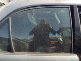 Rear door window glass