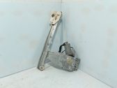 Rear door window regulator with motor