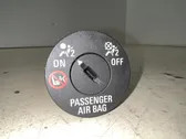 Passenger airbag on/off switch