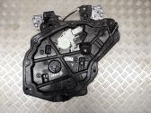 Rear door window regulator with motor