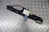 Rear door window regulator with motor