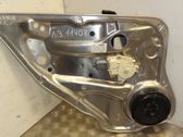 Rear door window regulator with motor