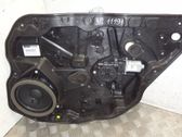 Rear door window regulator with motor