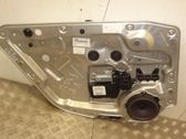 Rear door window regulator with motor