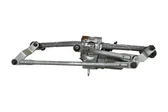 Front wiper linkage and motor