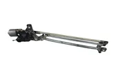 Front wiper linkage and motor