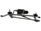 Front wiper linkage and motor