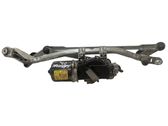 Front wiper linkage and motor