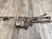 Front wiper linkage and motor